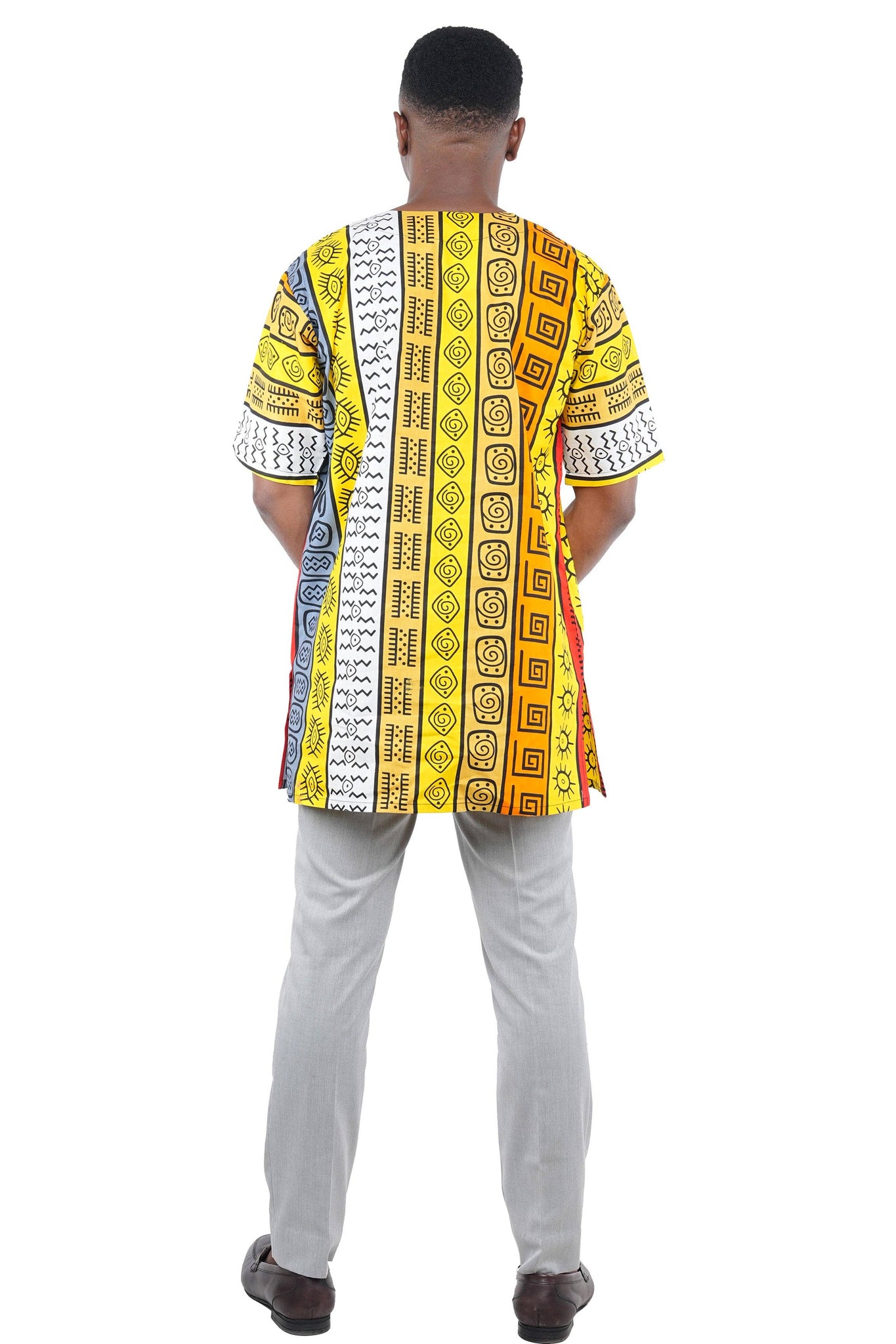 African Men's Short Sleeves Shirt