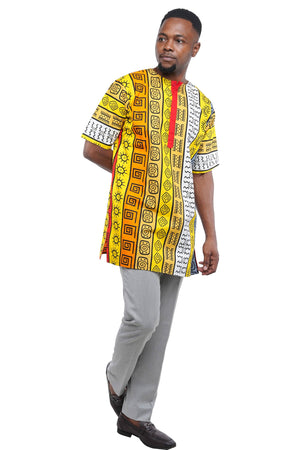 African Men's Short Sleeves Shirt