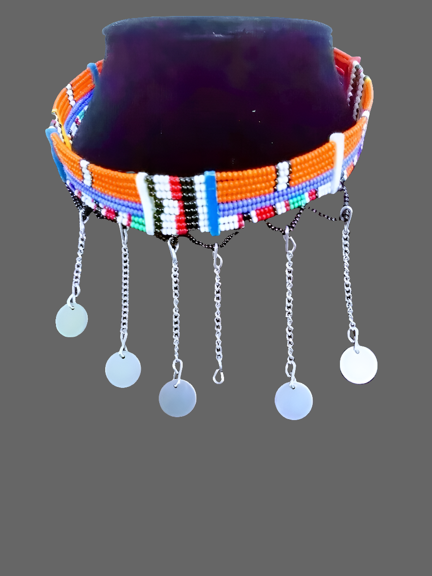 African ethnic Maasai Beaded Necklace pendant choker multicolored New